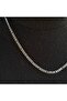 Men's Silver 2.8 mm Thick, 60 cm Long, Bird Eye Steel Necklace - 7