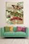 Vintage Butterfly Mushroom Stain Resistant Fabric Wall Cloth Wall Carpet Tapestry