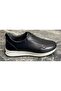 Men's Black Genuine Leather Laceless Casual Shoes 201 - 3