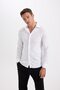 Slim Fit Slim Fit Polo Collar Poplin Long Sleeve Shirt R4340Az24Sp