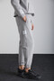 Ashbourne Men's Oversize Kangaroo Pocket Sleeve Label Detailed Organic Cotton Gray Tracksuit Set - 5