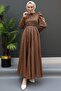 Hijab Hijab Evening Dress Tan - 3