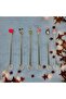 Handmade Glass Set of 6 Christmas New Year's Figured Teaspoons - 2