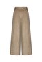 Beige Velvet Palazzo Pants - 2
