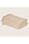 Double Beige Jacquard Pattern Cotton Pique 220X240 cm / 4 Seasons - 3