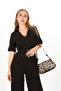 Women's Tiger Suede Baguette Shoulder Bag - Leopard - 5
