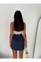 Suede Skirt with Belt / Belt Suede Skirt Model - 3