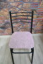 4 Pieces Iron Chair Cover Seat Cushion Jacquard Fabric - 3