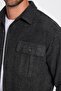 Men's Relax Fit Relax Fit Lumberjack Double Pocket Buttoned Gray Solid Winter Shirt - 4