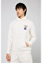 Eco Future Hooded Sweatshirt Organic Cotton Beige Men's Hooded Sweatshirt-219785-Ww034 - 7