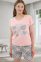 Women's Pajama Set with Cotton Shorts