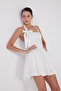 Neck Straps Detachable Ribbon Mini Teresa Dress White - 2