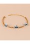 Evil Eye Beaded Zircon Stone Stainless Steel Lucky Bracelet