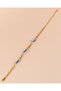Evil Eye Beaded Zircon Stone Stainless Steel Lucky Bracelet - 5