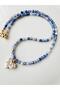 Blue Natural Stone Heart Necklace - 4