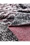 Knitted Fabric in Burgundy, Black and White Colors (Width 120 cm X Length 160 cm) - 2