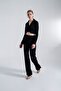 Elastic Waist Flexible Comfy Trousers Black - 6