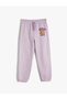 Jogger Sweatpants Tie Waist Teddy Bear Printed