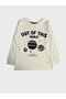 Boy's 100% Cotton Ecru Planet Space Star Print Long Sleeve Winter Pajamas Set - 4