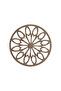 كوستر دائري منقوش باللون البني (12 قطعة) (10 × 10 سم) (MDF خام) - 7