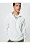 Half Zipper Sweatshirt Basic Stand Collar Ribbed Long Sleeve - 2