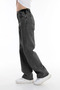 Girl's Wide Leg Elastic Waist Wide Leg Denim Jeans - 2