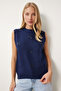 Dark Blue Lpf0057 - Bow Knitwear Sweater