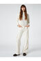 Openwork Sweater Stand Collar Long Sleeve - 2