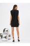Mini Invitation Dress with Chain Detail on the Collar - 4