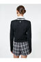 Lace Collar Knitwear Sweater with Vintage Look Ribbon Detail - 4