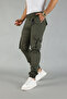 Lycra Elastic Waist Cargo Pants