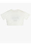 Crop Oversize T-Shirt Short Sleeve Crew Neck Printed - 2