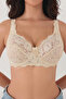 Women's Nude Wide-Strap Wired Lace Minimizer Shaping Cleavage Bra 4676003-elanor - 3