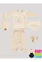 5-Piece Boxed Certified Organic Pure Cotton Cute Hospital Discharge Set