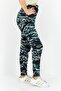 Women Allover Print Belted Pants, Multicolor - 3