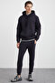 Hakone Men's Organic Cotton Fleece Inside Ribbed Pocket Jogger Anthracite Sweatpants