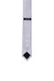 Gray Satin Tie Handkerchief Set - 3