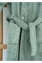 Bamboo Water Green Hooded Children's Bathrobe - 3