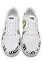 Women's Vegan Leather White Sneakers - Fragile Design - 3