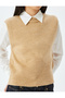 Crew Neck Sleeveless Knitwear Sweater - 5