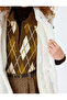 Faux Fur Vest with Hood, Snap Buttons and Pocket Detail - 6