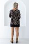 418 Yrc Button Detail V-Neck Leopard Shirt - 3
