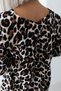 418 Yrc Button Detail V-Neck Leopard Shirt - 4
