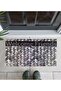 Home Mozaik Non-Slip Sole Piece Door Mat 45X75Cm Welcome Friends Patterned Rubber Sole Flock Printing - 2