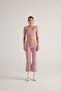 Spanish Cut Tweed Tweed Trousers Pink - 3