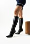 Black Genuine Leather Women's Boots