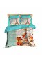 Paris Eiffel Leaf Pattern 3D Double Duvet Cover Pillow Set