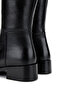 Women's Genuine Leather Black Floater Casual Boots - 4