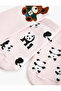 Set of 3 Teddy Bear Patterned Socks Cotton - 3