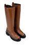 Women's Genuine Leather Tan Casual Boots - 2